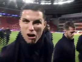 Cristiano tem um novo grito. Captura/ESPN