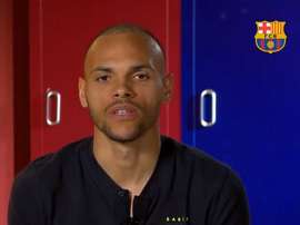 Braithwaite escolheu os jogadores que mais influenciaram sua carreira por posição. Captura/BarçaTV