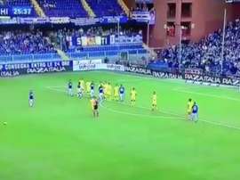 O momento do gol de Torreira, ao Chievo. Twitter/beIN Sports