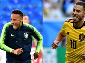 Marcelo escolhe entre Neymar e Hazard. Montaje/BeSoccer