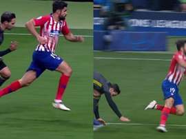 Polémique sur l'action de Costa. Capture/ESPN