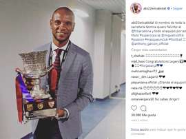 Le Français a célébré les 'blaugranas'. Instagram/EricAbidal