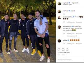 Rolê aleatório de Neymar e Arthur. Instagram/Neymar