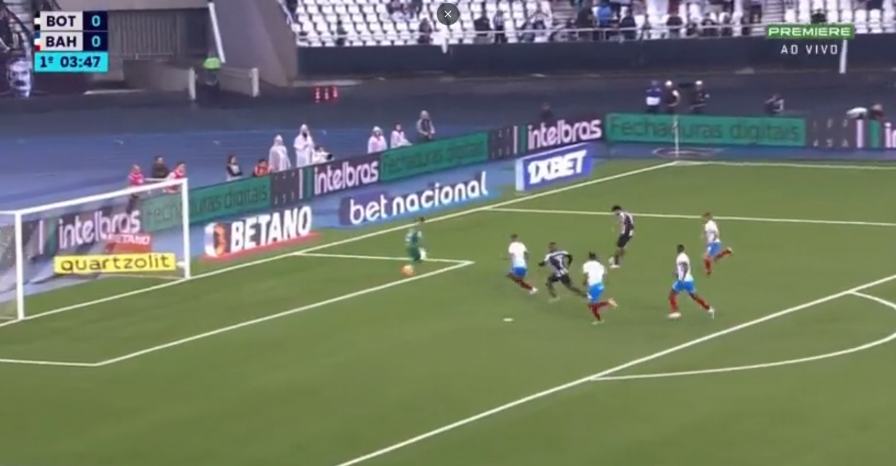 El primer gol y doblete de Diego Costa con Botafogo