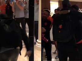 Como héroes: el animado recibimiento de Holanda a los campeones. Twitter/OnsOranje