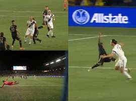 Ibrahimovic teve noite inspiradíssima contra o Los Angeles FC. Captura/DAZN