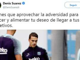 El canterano no se rinde. Twitter/DenisSuárez