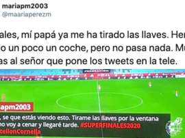 La historia tuvo un final feliz. Capturas/Fotters/Twitter/mariaaperezm