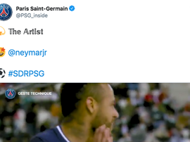A Tuchel no le gustó el partido de Neymar, pero el PSG presumió de él. Captura/PSG_inside