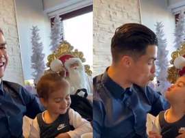 O vídeo mais fofo de Cristiano Ronaldo. Twitter/Cristiano