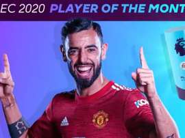 Bruno Fernandes wins Premier League player of the month for 4th time. Twitter/PremierLeague