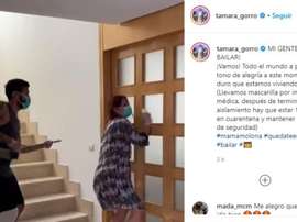 La danse de Garay après avoir vaincu le COVID-19. Instagram/tamara_gorro