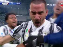 Bonucci segna il gol vittoria. ESPN