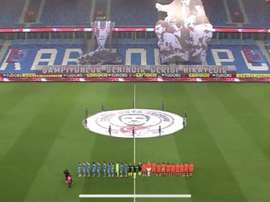 Pas de public mais des tifos en Turquie. LigTV