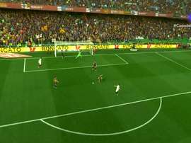 Gameiro opened the scoring for Valencia after 21 minutes. TVE