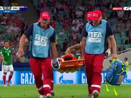 Salcedo s'est luxé l'épaule après un choc contre Wood. GOL