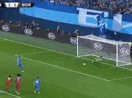 Dzyuba telegrafió a Costil dónde iba a disparar. RMCSport