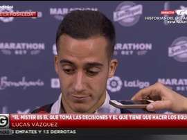 Lucas Vázquez falou aos meios de comunicação. Gol