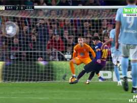Messi reste zen face à Rubén. Futbol3