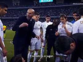 Le discours de Zidane avant la prolongation contre l'Atlético. Vamos