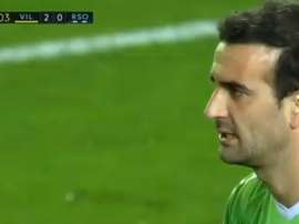Toño Ramírez debutó en Liga esta temporada encajando cuatro en sólo 35 minutos. beINSports