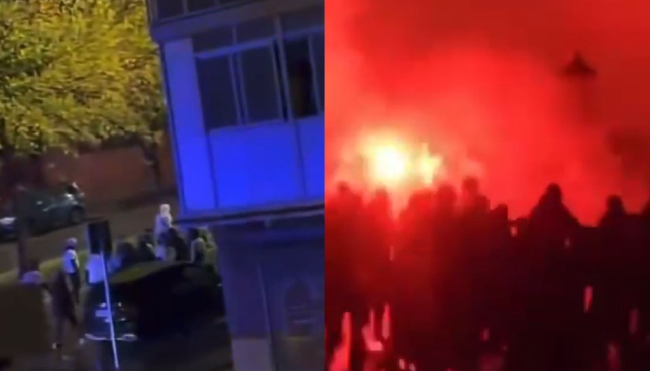 Noche de disturbios en Vallecas entre ultras del Rayo y el Lech Poznan