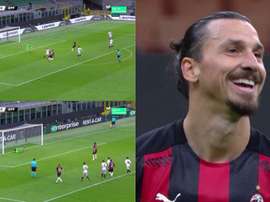 Ibrahimovic sbaglia il rigore. MovistarLigadeCampeones