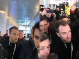 Eriksen se tornará oficialmente o novo jogador do clube de Milão. Twitter/MarcosGumiel