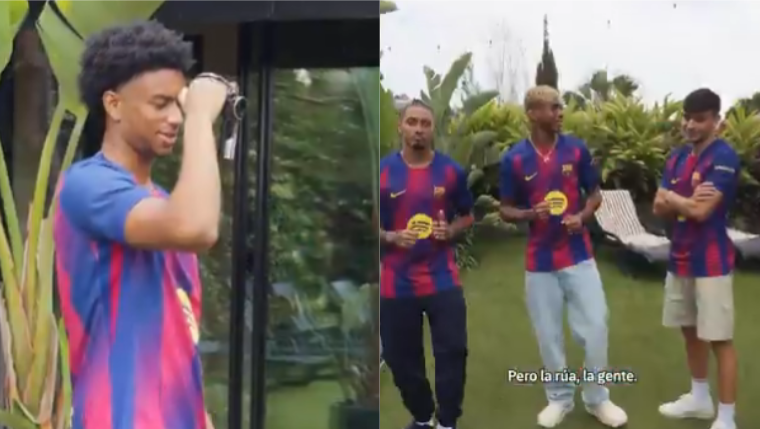 El Barça presenta su nueva camiseta: "Esta huele a Champions, hermano"