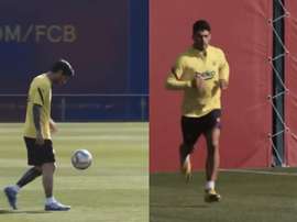 Les images de Messi et Suarez qui redonnent le sourire aux supporters. Captura/FCBarcelona_es