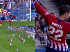 Doublé de Morata. Captures/BeInSport