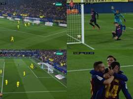 Coutinho e Malcom, dois gols para afastar a crise. Captura/beINSports