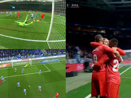 Dez minutos e dois gols. Capturas/Movistar