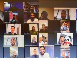 Fatih Terim spoke to the Galatasaray players over the internet. Captura/FatihTerim
