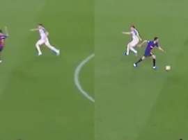 La giocata di Busquets. Captura/ChampionsLeague