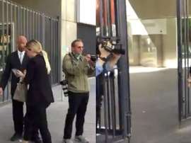 Wanda Nara, spotted entering PSG offices for Icardi negotiations. Twitter