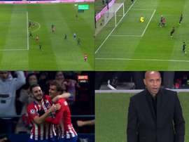 Koke adelantó al Atleti. Movistar/ESPN