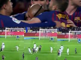 Messi a égalisé contre Valence. Twitter/ESPN