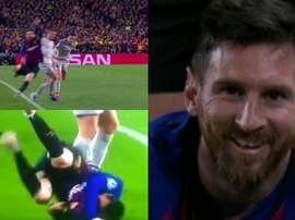 Milner estampó a Messi... y el '10' acabó a carcajadas. Capturas/BTSport