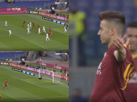 El Shaarawy a marqué le premier but. Capture/beINSports
