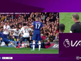 Pas de rouge pour Lo Celso après une énorme faute sur Azpilicueta. Capture/BTSport