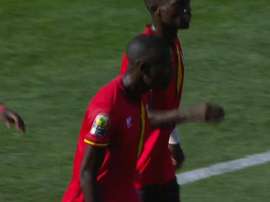 Le but du 1-0 de l'Ouganda contre la RDC. Capture/FoxSports
