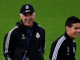 Ancelotti gostaria de contar com James. AFP