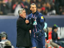 Carlo Ancelotti répond à Zlatan Ibrahimovic. EFE/AFP