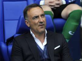 Carvalhal está na agenda 'azul e branca', segundo relatos vindos de Inglaterra. AFP