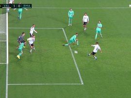 Soler castiga o Real na reta final. Captura/Movistar+LaLiga