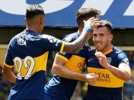 Tévez quer entrar em seleto grupo de goleadores do Boca. Twitter/BocaJrsOficial