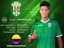 Carrascal, nuevo jugador del Karpaty. KarpatyLviv