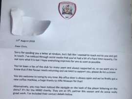 Un detalle increíble que Chris recordará siempre. Barnsley