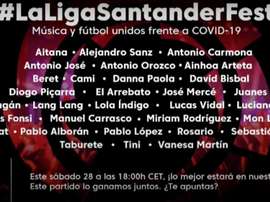 Cantantes y deportistas, juntos contra el COVID-19. LaLiga